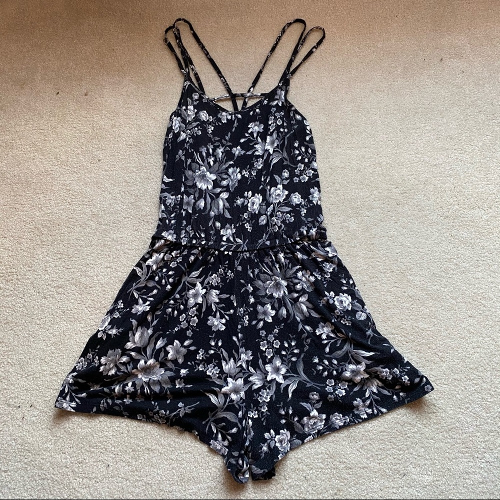 American Eagle Floral Romper